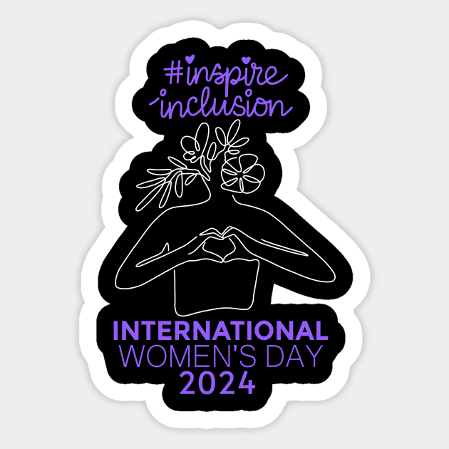 Count Her Inspire Inclusion Women's International Day 2024 Sticker by AimArtStudio